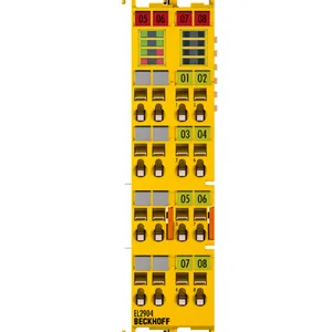 Beckhoff EL2904 EtherCAT TwinSAFE Safety Output Terminal 4-Channel 24V DC 0.5A Fail-Safe Digital Output Module thumbnail-1