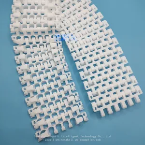 2540plastic Mesh Belt，Conveyer Belt With Hooked Angled Turns，assembly Line Conveyor Belt thumbnail-4