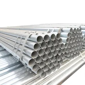 Hot Dip Galvanized Steel Pipe GI Pipe Q235 Anti-rust Zinc Coated Tube for Greenhouse Scaffold Water Supply thumbnail-1