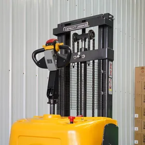 Electric Hydraulic Pallet Stacker 2T 3T 4m Lifting Height Electric Stacker Lift Electric Forklift Lift Electric Pallet Stacker thumbnail-5