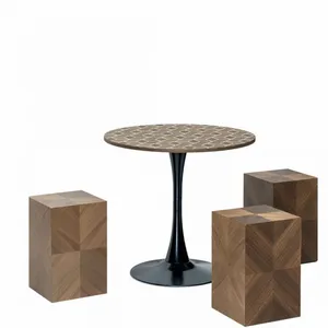 Perfect Unity Wood Marquetry Coffee Table thumbnail-3