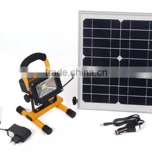 High Lumen Portable Solar Rechargeable 10W Led Flood Light 2 Years Warranty Quality Choice thumbnail-2