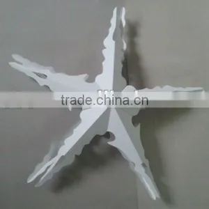 Recycled Christmas Decoration Accessories Snow-white Five-stars Paper Flower thumbnail-1