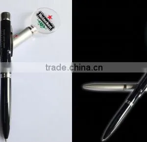 Plastic and Metal Led Custom Design Logo Pen Light Led Pen Light thumbnail-2