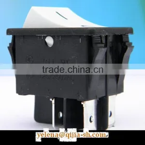 Round Rocker Switch 2pins 3pins Rocker Switch Red Round Button on off on on 2P 6A 250V AC thumbnail-1