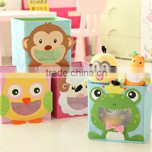 Creative Smiling Face Cartoon Animal Kids Storage Organizer Toy Drawer Storage Box Trade Assurance Supplier thumbnail-2