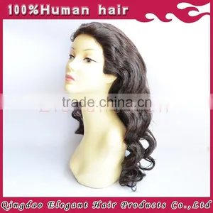 2015 Wholesale Cheap Lace Wig With Bangs 100% Unprocessed Virgin Remy Brazilian Human Hair Full Lace Wigs thumbnail-2