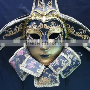 Dinah Venice Half Face Mask Fun Lace Flowers Roses Wholesale Dance Mask Headgear thumbnail-4