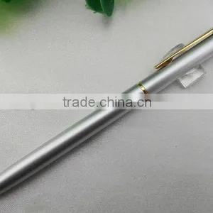 Luxury Design Silvery Advertising Pen Custom Logo Ball Pen thumbnail-1