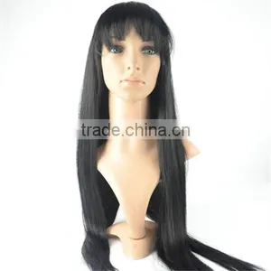 100% Human Hair Glueless Full Lace Wigs With Adjstable Stretch and Combs/clips Sewed Wigs thumbnail-1
