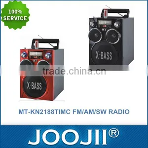 Hot Sales Portable FM/AM/SW Radio With Bluetooth And Karaoke Function, Bluetooth Speaker With 3 Bands Radio Supoort USB/SD thumbnail-1