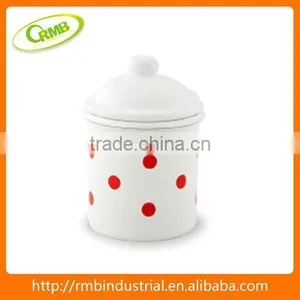 10CM CANISTER-ENAMEL LID thumbnail-1