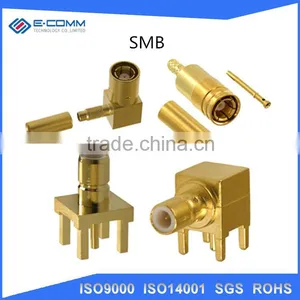 SMB MALE RIGHT ANGLE PCB CONNECTOR thumbnail-1