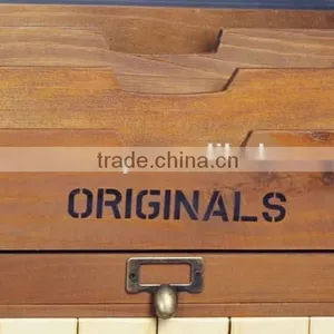 Wooden Organizer Box, Carrying Case Document Holder, Wood Compartment Storage Box, Paper Document Holder for Office thumbnail-4