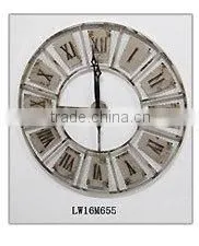 Vintage Antique Handmade Large Home Goods Hanging Metal Decorative Wall Clock Quality Choice thumbnail-5