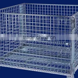 Foldable Steel Pallet Basket Container/grocery Shelves Containers thumbnail-5