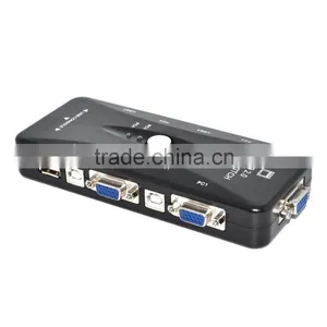 4 Port Hub USB 2.0 KVM VGA/SVGA Switch Box Adapter Connects Printer Intelli Keyboard Mouse 4 Computers Use 1 Monitor thumbnail-1