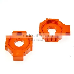BJ-CA-KT001-OR Motorcycle CNC Rear Axle Spindle Chain Adjuster Blocks for KTM DUKE 125/200/390 thumbnail-4