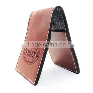 Promotion Handmade Fashion Custom Men's Leather Wallet With Money Clip thumbnail-4
