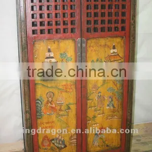 Chinese Antique Two Door Painting Cabinet thumbnail-1