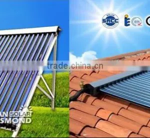 Heat Pipe Split Pressurized System Solar Water Heater Collector With Tank Copper Coil thumbnail-1