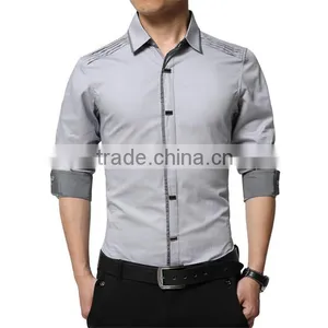 Long Sleeve Quality Cotton Fashion Casual Shirts for Men thumbnail-3