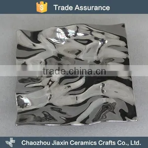 Exquisite Square Porcelain Fashionable Cheap Snack Dish thumbnail-1