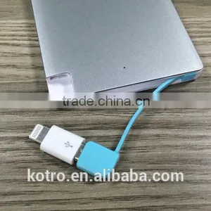 Promotional Gift Metal Aluminum Credit Card Power Bank 2500mAh thumbnail-6
