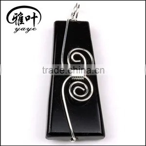 Wholesale Gemstones Fashion Pendants Crystal Trapezoid Necklace&Pendants thumbnail-1