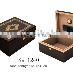 Ebony Macassar Cigar Box and Humidor thumbnail-1