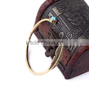>>New Arrival Fashionable Bohemian Open Bracelet Leaf Bracelet/ thumbnail-3