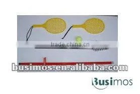 Tether Tennis Set Metal Two-Piece Pole With Swivel Arm and Spiral Coil, Ball With Rope and Snap Hook thumbnail-1