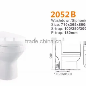 Ceramic Toilet Siphonic/washdown One Piece Toilet Toilet Bowl thumbnail-2