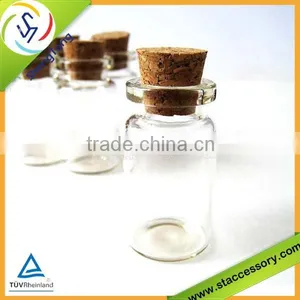 New Design Heart Shaped Glass Bottle With Cork Quality Choice thumbnail-2