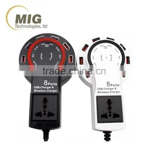 12A 8 USB Ports Wireless Phone Charger For Samsung Galaxy S6 For Iphone 4/5/6/6s thumbnail-1