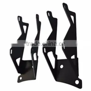 Pair Jeep Wrangler 07-14 JK Windshield A-Pillar Mounting Brackets For Dual Light thumbnail-2