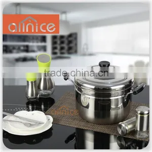 Allnice- Korea Design Ss201 Single Layer Steamer Pot With Steamer Insert and Vented Lid thumbnail-1