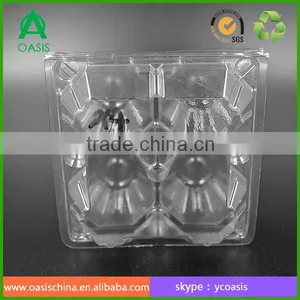 PVC 4 Hole Egg Box Disposable Plastic Egg Trays thumbnail-5