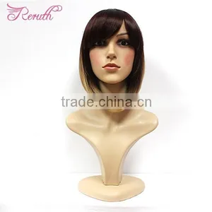 High Quality Wholesale Short Straight Bob Style Human Hair Wig thumbnail-1