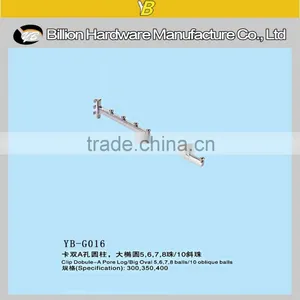 China Fashion Factory Clothes Store Hanging Display Hook on Slot Hook Quality Choice thumbnail-1