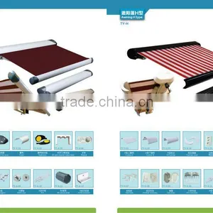 Auto Motorized Manual Polyester Retractable Awning and Rollershutter Patio Sunroom thumbnail-3