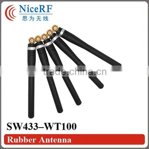 Rubber Antenna SW433-WT100 for Wireless Transceiver RF Module 433MHz Elbow Rod Antenna 433MHz Rubber Antenna 433 thumbnail-5