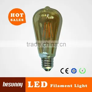 ERP TUV UL CE Standard 360 Degree 4W ST64 Led Filament Bulb 2200K Smoke Color thumbnail-1