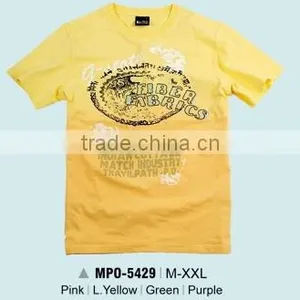 Glo-story Mens Long Sleeve Yellow Stripe T-shirt thumbnail-1