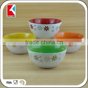 Dot Design Colored With Two Handle Ceramic Salad Bowl,ceramic Soup Bowl Wholesale,ceramic Bowl thumbnail-4