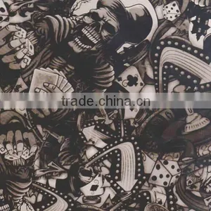 Wholesale 50cm Width Skull Hydrographic Film/ 3D Water Transfer Printing Film/ Inkjet Water Transfer Paper thumbnail-4