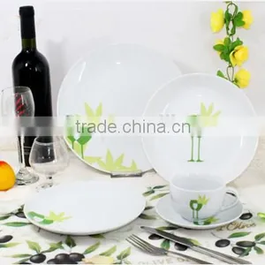 Coupe Ceramic Dinner Set, 20pcs Dinnerware, Ceramic Dinnerware With Decal Printing thumbnail-4