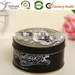 Custom Made Metal Tin Box Embossing Food Packaging Box Round Mooncake Box thumbnail-1