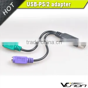 20cm USB to PS/2 KVM Convert Adapter for Keyboard and Mouse thumbnail-1