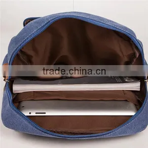 Men Hasp Big Capacity Teenage School Bags Boy Canvas Travel Backpack Bag Supplier's Choice thumbnail-6